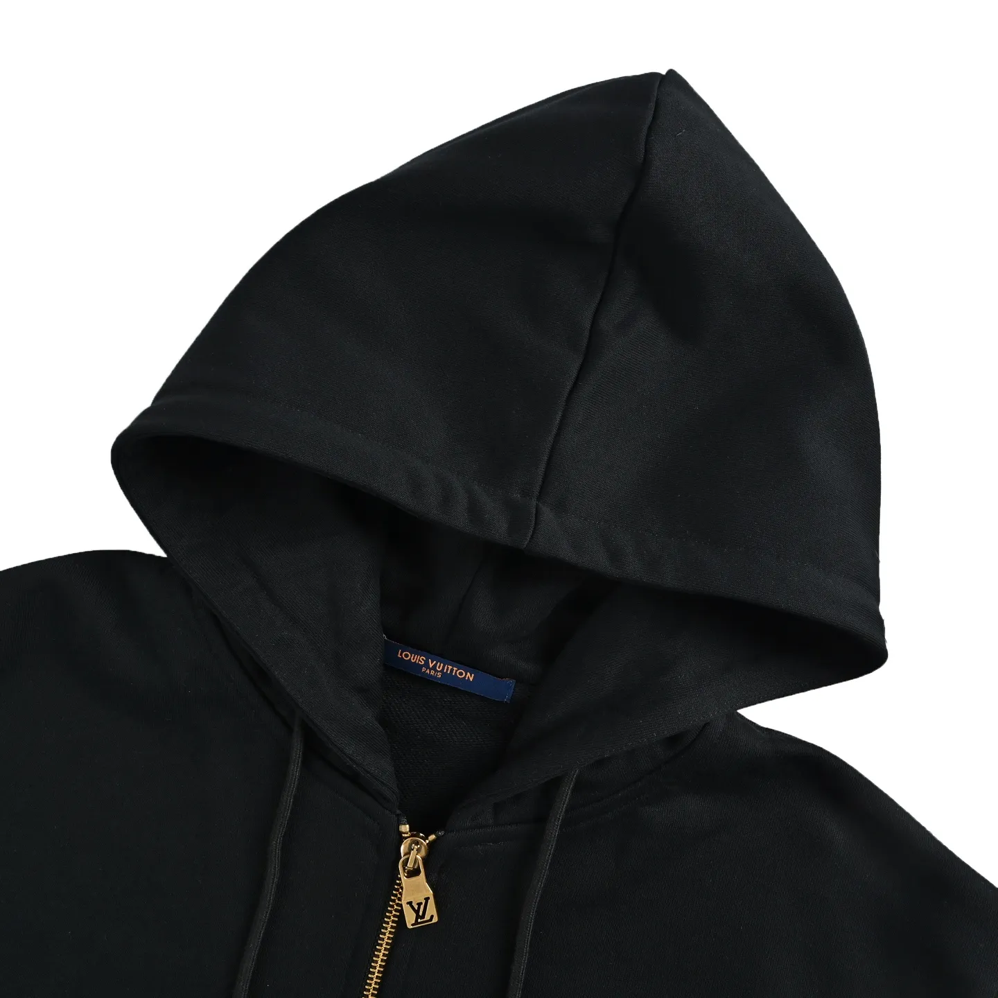Louis Vuitton/Louis Vuitton Pearl Drawstring Letter Embroidered Zip Hooded Jacket